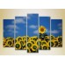 Картина Rainbow Polyptych Sunflower Field 05 (2932859)