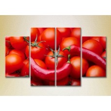 Pictură Rainbow Polyptych Tomatoes and Chili 01 (2220276)