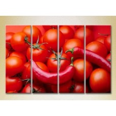 Pictură Rainbow Polyptych Tomatoes and Chili 02 (2220277)