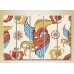 Pictură Rainbow Polyptych Birds red yellow 02 (2231786)