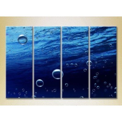 Pictură Rainbow Polyptych Bubbles in the Sea (2223416)