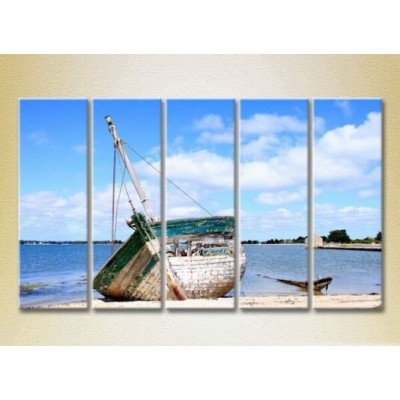 Картина Rainbow Polyptych Broken longboat 03 (2224783)