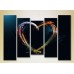 Картина Rainbow Polyptych Multicolored Heart 04 (2231728)