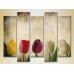 Картина Rainbow Polyptych Multicolored tulips 01 (2932866)