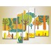 Картина Rainbow Polyptych Multicolored forest 04 (2231794)