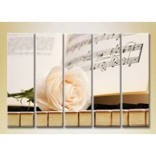 Картина Rainbow Polyptych Rose on keys 02 (2932870)