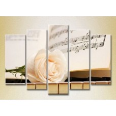 Картина Rainbow Polyptych Rose on keys 03 (2932871)