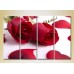 Pictură Rainbow Polyptych Roses and Hearts (2932351)