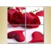 Pictură Rainbow Polyptych Roses and Hearts 01 (2932352)