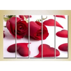 Картина Rainbow Polyptych Roses and Hearts 02 (2932876)