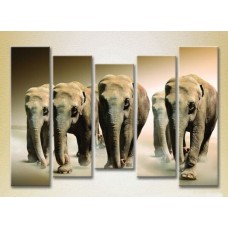 Картина Rainbow Polyptych Elephant Family 03 (2224638)