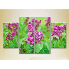 Pictură Rainbow Polyptych Lilac 01 (2932356)