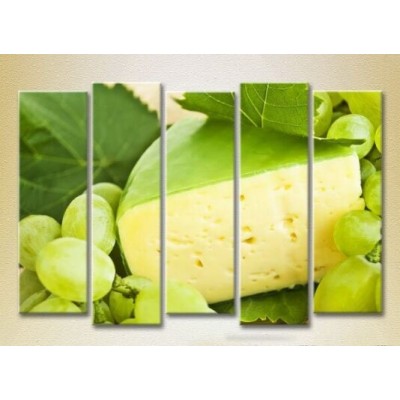 Картина Rainbow Polyptych Cheese and White Grapes 01 (2224610)