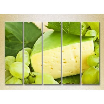 Картина Rainbow Polyptych Cheese and White Grapes 02 (2224609)