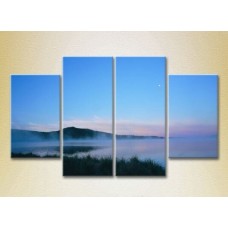 Pictură Rainbow Polyptych Fog over the lake 02 (2223691)