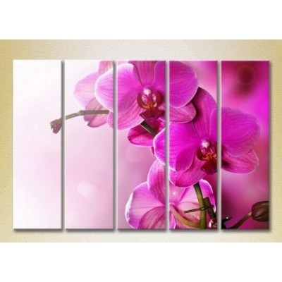 Картина Gallerix Polyptych Purple Orchids 02 (2932889)