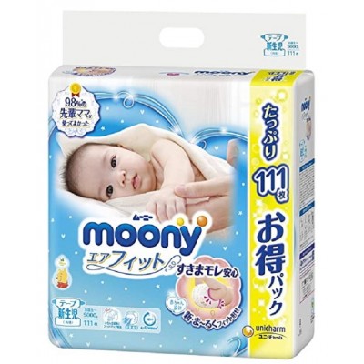 Подгузники Moony Diapers NewBorn 111pcs