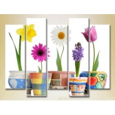 Картина Gallerix Polyptych Potted Flowers 01 (2932898)