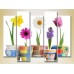 Картина Gallerix Polyptych Potted Flowers 01 (2932898)