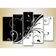 Картина Gallerix Polyptych Black and White Patterns 07 (2231737)