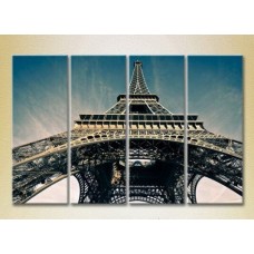 Pictură Gallerix Polyptych Eiffel Tower bottom view 01 (2718202)