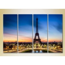 Pictură Gallerix Polyptych Eiffel Tower 008 (2718203)