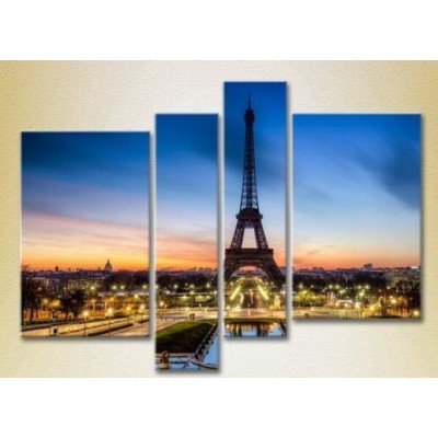 Pictură Gallerix Polyptych Eiffel Tower 009 (2718204)