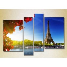 Pictură Gallerix Polyptych Eiffel Tower 03 (2718206)