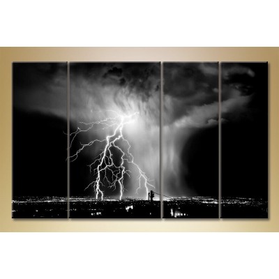 Картина Gallerix Polyptych Thunderstorm lightning (1523164)