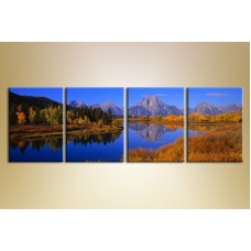 Pictură Gallerix Polyptych mountains autumn (1409548)