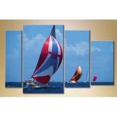 Pictură Gallerix Polyptych sailing regatta (1529796)