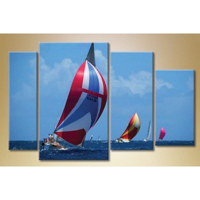 Pictură Gallerix Polyptych sailing regatta (1529796)