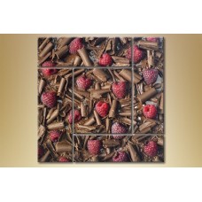 Картина Gallerix Polyptych chocolate and raspberries (1547211)