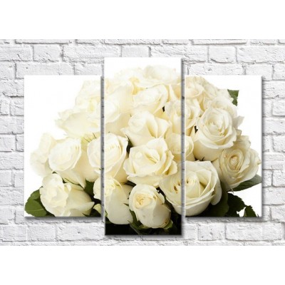 Pictură Gallerix Lush bouquet of white roses (500546)