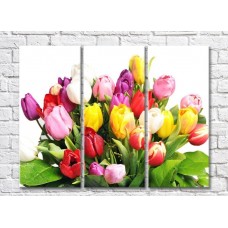 Pictură Gallerix Lush bouquet of colorful tulips (500548)