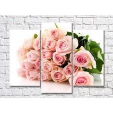 Pictură Gallerix Lush bouquet of peach roses (500550)