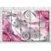 Картина Gallerix Pink abstraction with roses and diamonds (3551900)