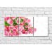 Pictură Gallerix Pink roses and green leaves on a white background (500586)