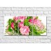 Картина Gallerix Pink flowers and green leaves in a bouquet (500599)