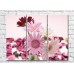 Картина Gallerix Pink burgundy and white gerberas (500603)