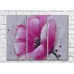 Pictură Gallerix Pink poppy and paint drops on a gray background (500605)