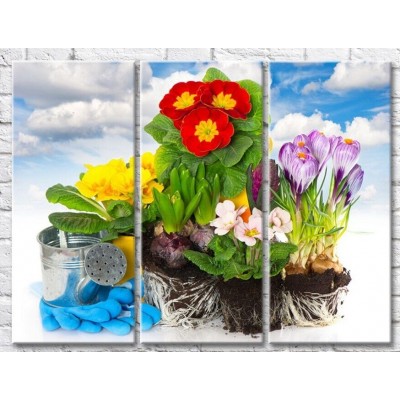 Картина Gallerix Garden arrangement with colorful spring flowers (500641)