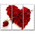 Картина Gallerix Heart of rose petals and red rose (500649)