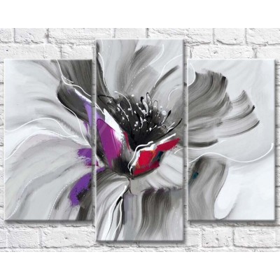 Картина Gallerix Gray Abstract Flower (500653)