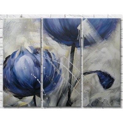 Pictură Gallerix Blue poppies with oil (3448918)