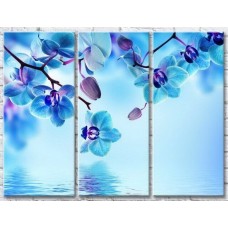 Картина Gallerix Blue orchid on a background of water (3448931)