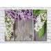 Pictură Gallerix Lilac on a gray plank background (500668)