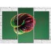 Картина Gallerix Dark calla flower on a green background (500674)