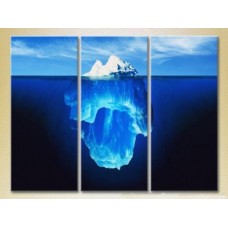 Pictură Gallerix Triptych Iceberg Underwater (2180934)