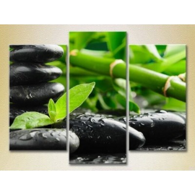 Pictură Gallerix Triptych Bamboo and massage stones (2699537)